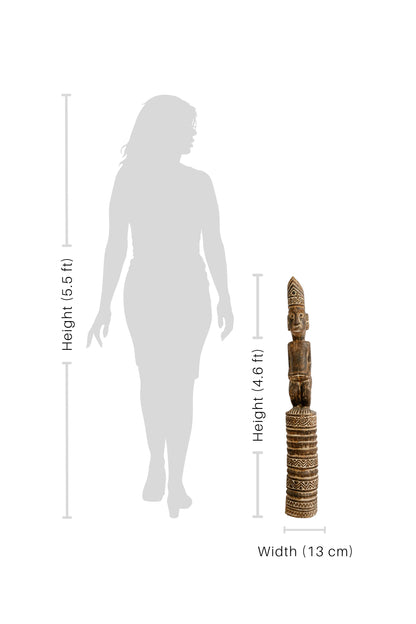Timor Tribal Mini Totem Carving – Style 2B