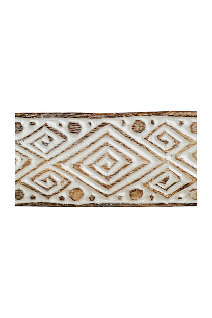 Timor Tribal Hand Carved Boat Bowl With Stand