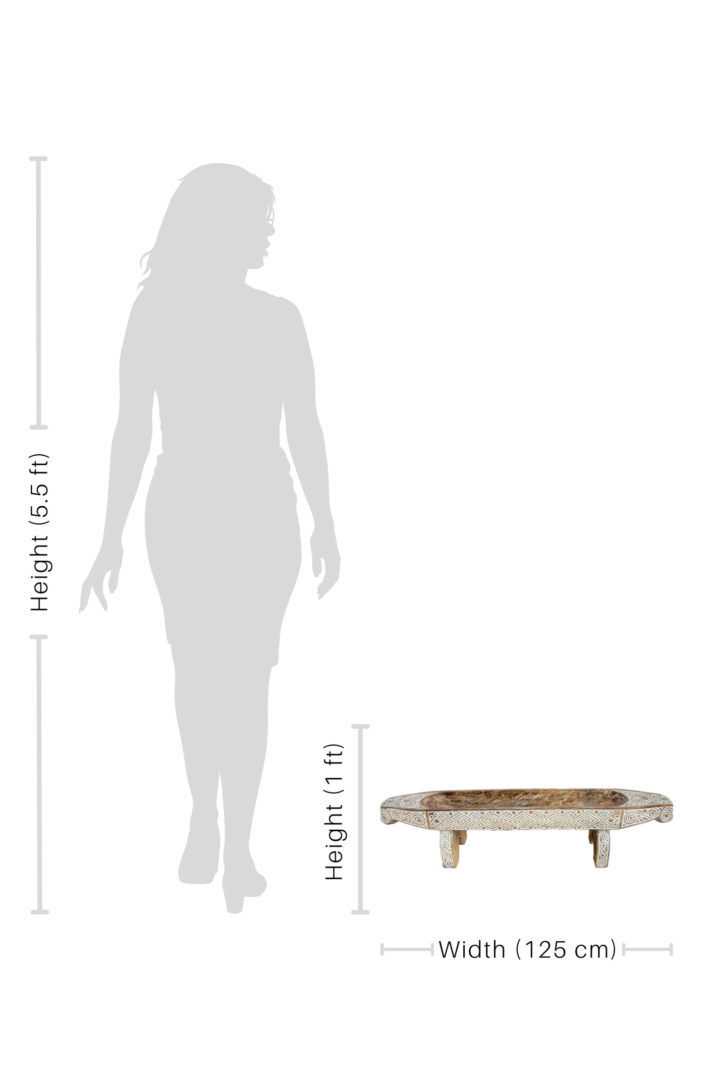 Timor Tribal Hand Carved Boat Bowl With Stand