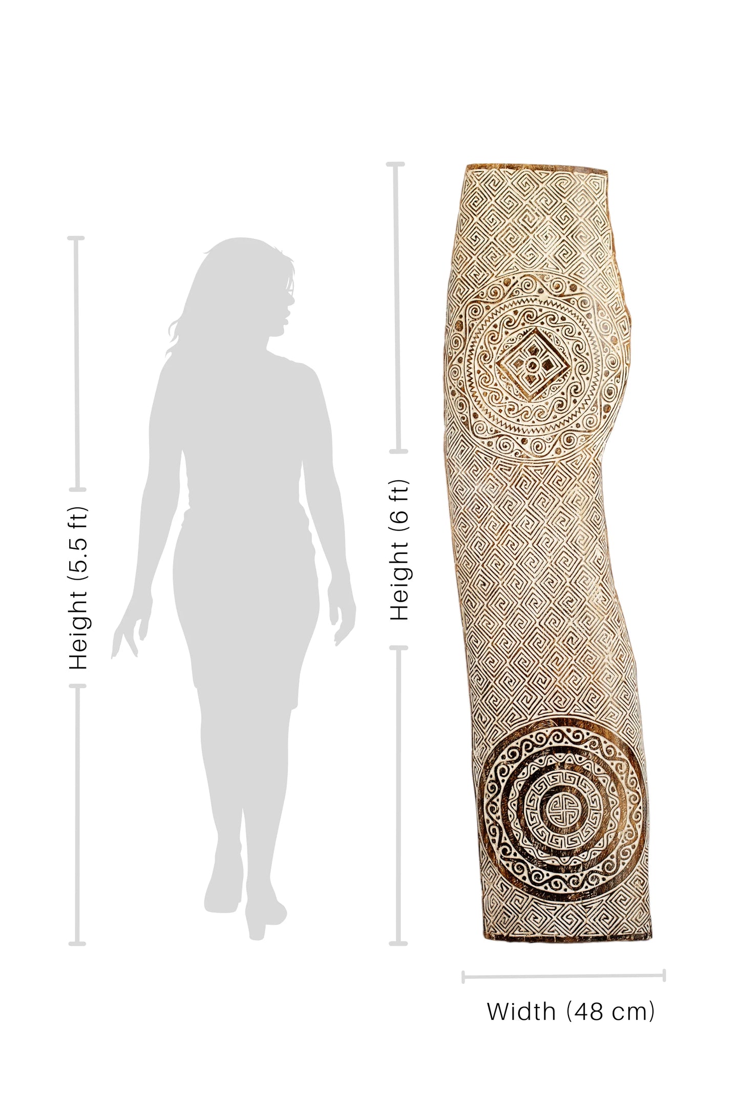 Timor Tribal Handcarved Panel - Style 1