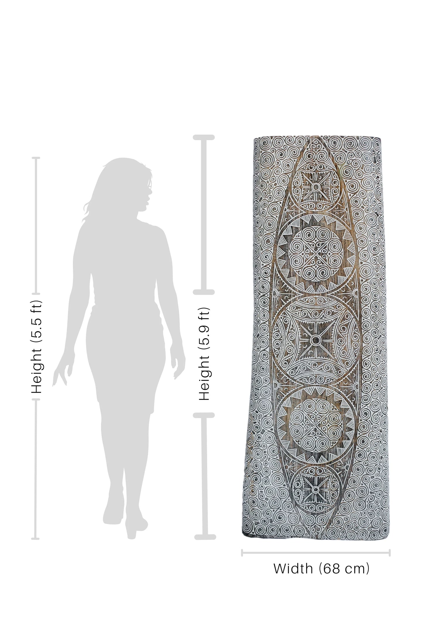 Timor Tribal Handcarved Panel - Style 3