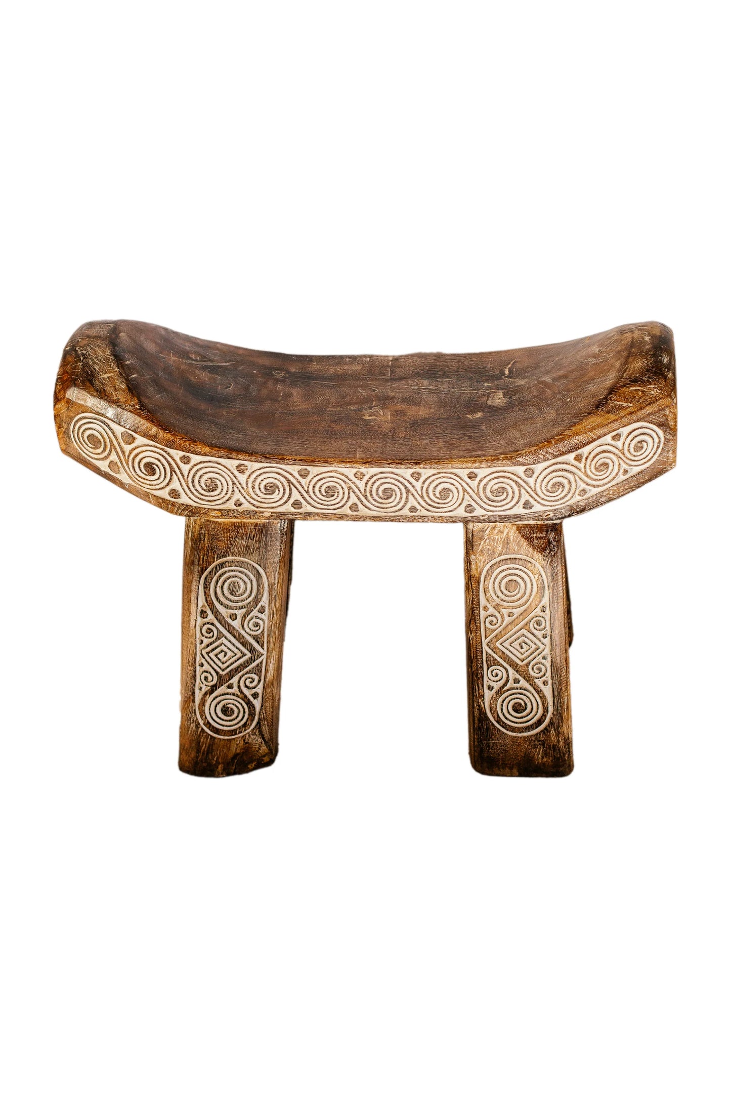 Timor Tribal Handcarved Wooden Bench