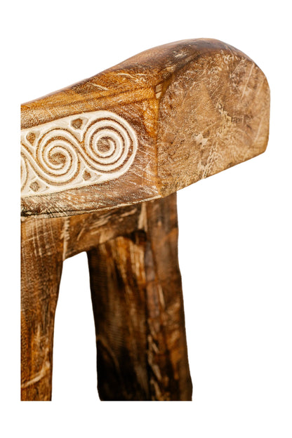 Timor Tribal Handcarved Wooden Bench