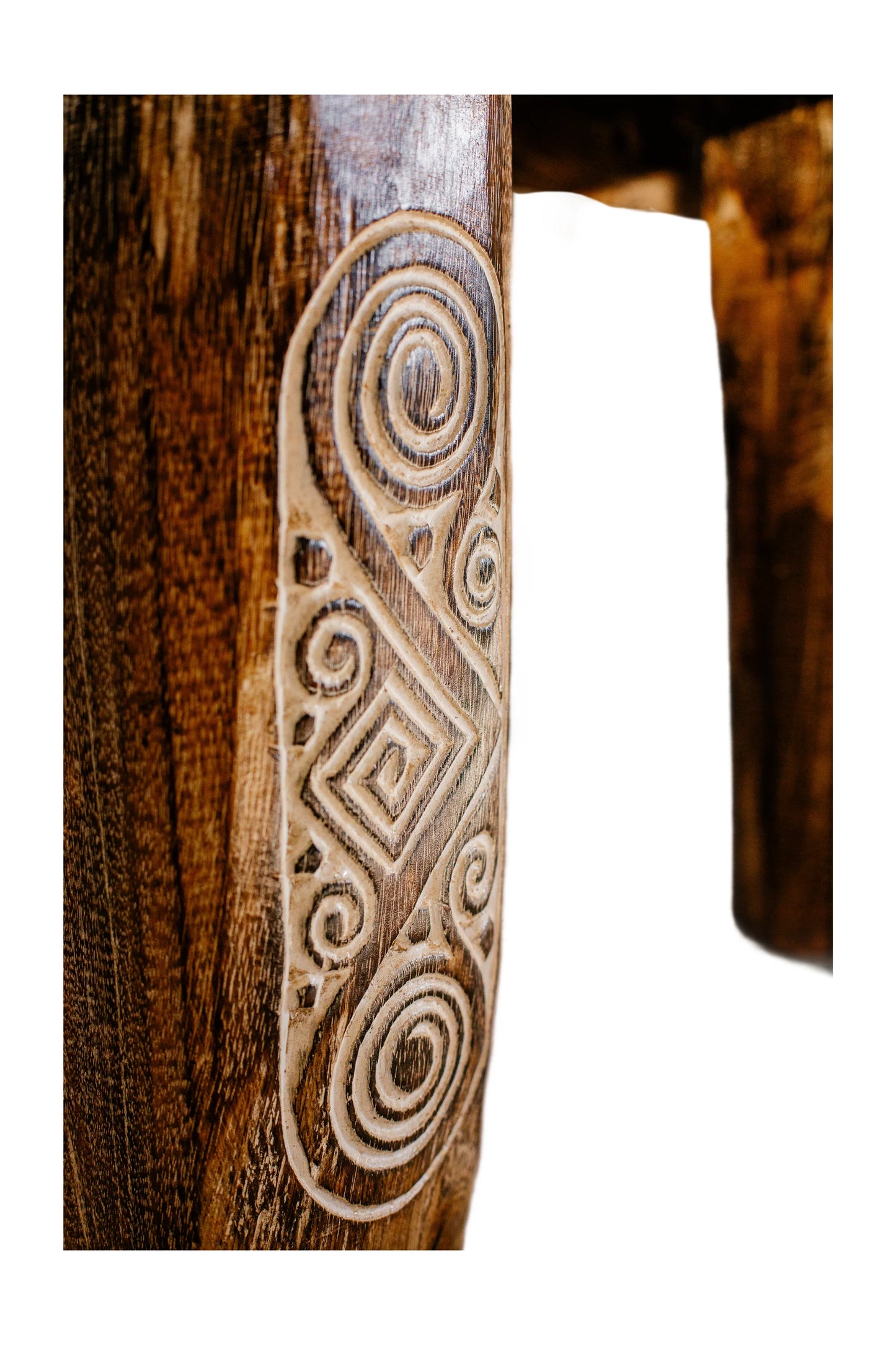 Timor Tribal Handcarved Wooden Bench