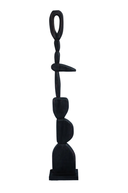Calm Amid Chaos - Contemporary Handcarved Totem Art - Style 1
