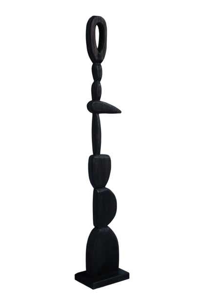 Calm Amid Chaos - Contemporary Handcarved Totem Art - Style 1
