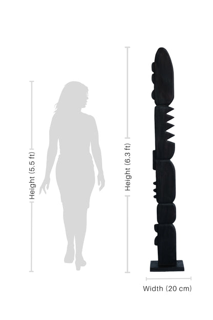 Connected in Peace – Contemporary Handcarved Totem Art – Style 02