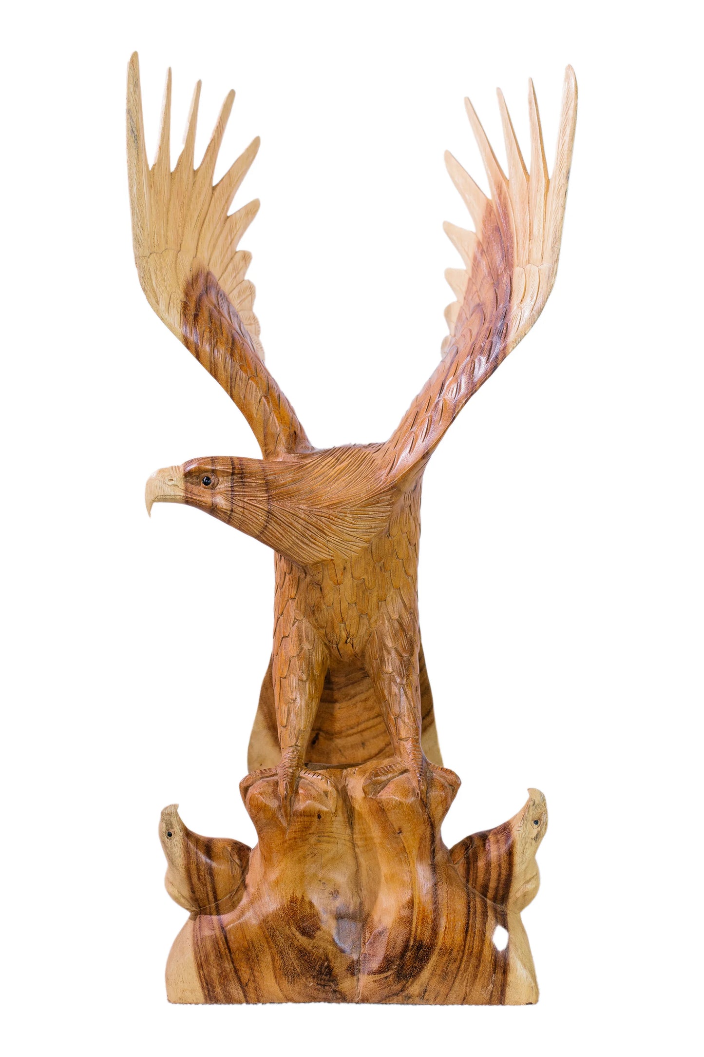 Intricate Handcarved Majestic Eagle Statue