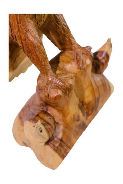 Intricate Handcarved Majestic Eagle Statue