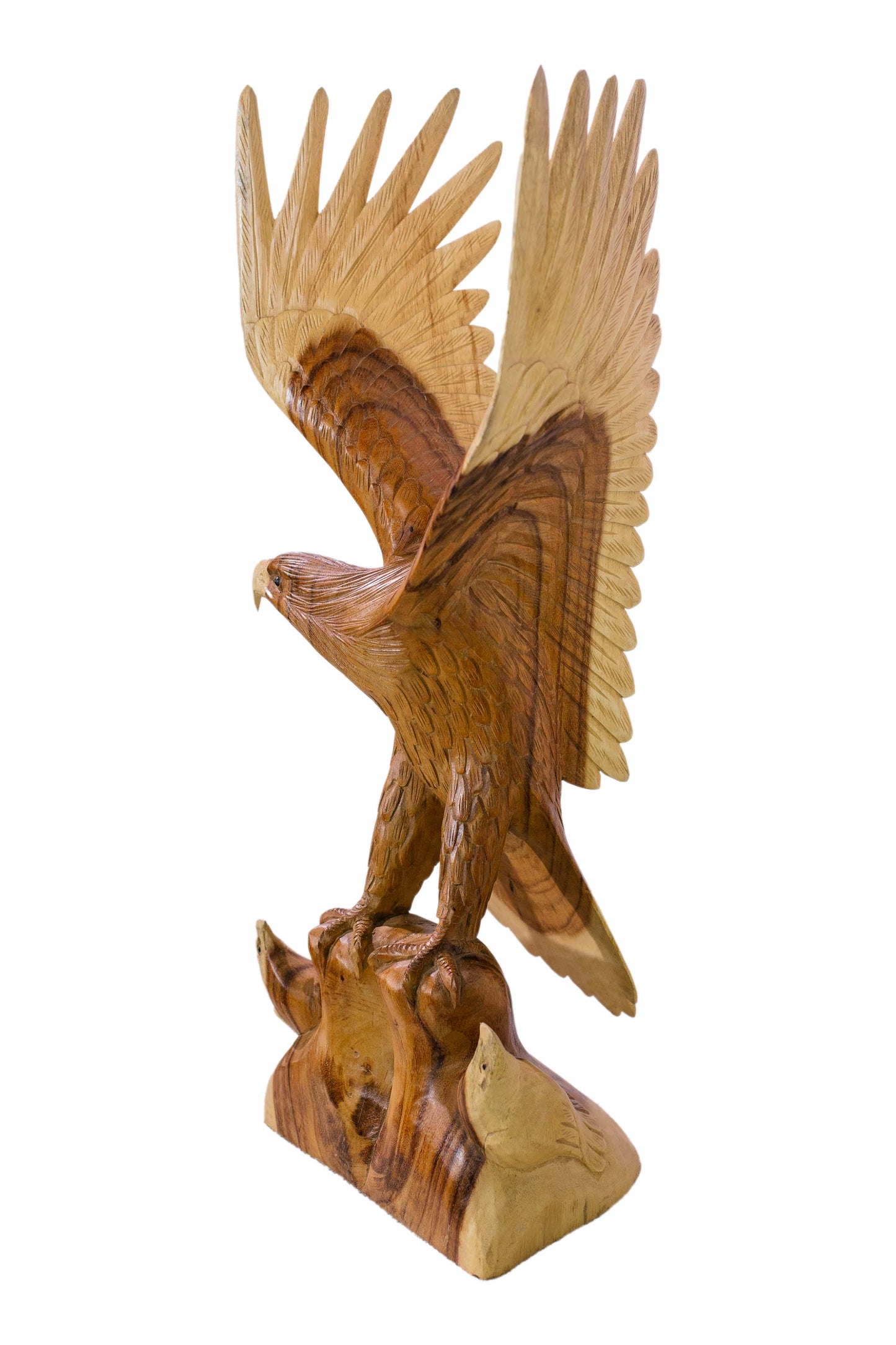 Intricate Handcarved Majestic Eagle Statue