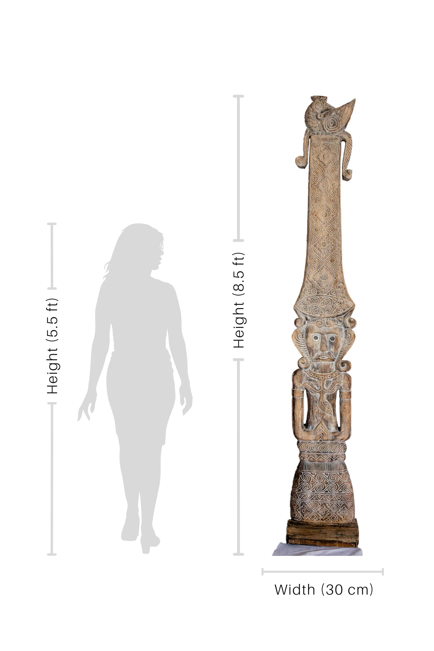 Sundanese High Priest & Priestess Statues (Set)