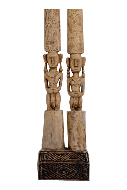 Timor Village Head Couple Statue