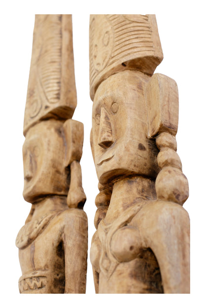 Timor Village Head Couple Statue