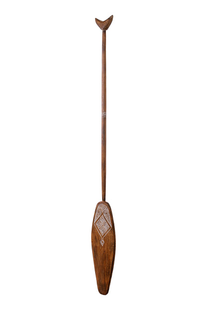 Timor Tribal Handcarved Wooden Oar - Style 2