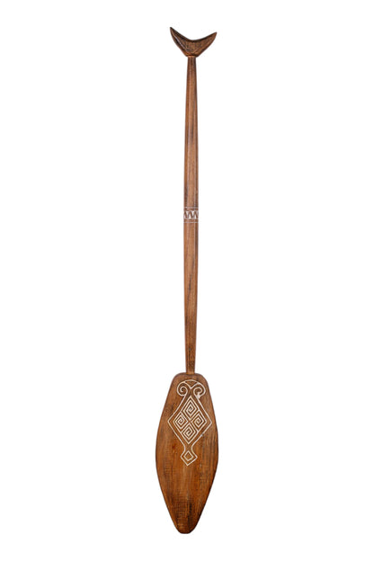 Timor Tribal Handcarved Wooden Oar - Style 4