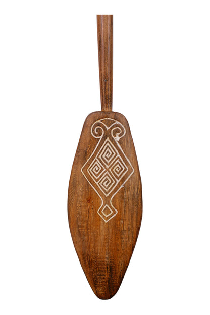 Timor Tribal Handcarved Wooden Oar - Style 4