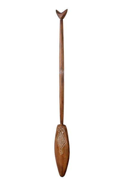 Timor Tribal Handcarved Wooden Oar - Style 4