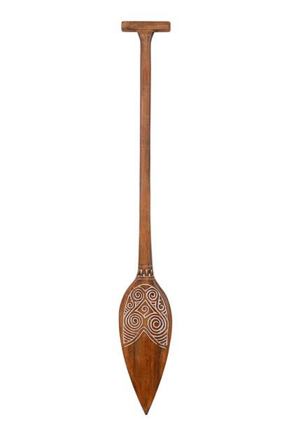 Timor Tribal Handcarved Wooden Oar - Style 5