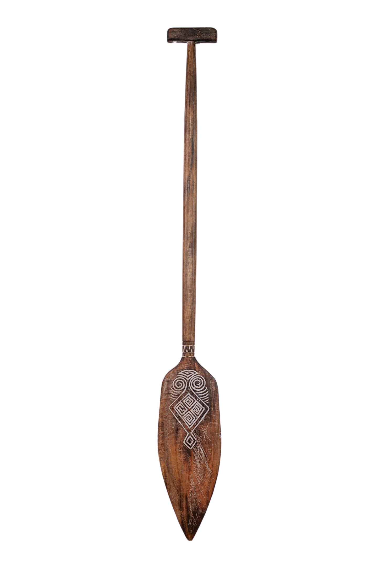 Timor Tribal Handcarved Wooden Oar - Style 6