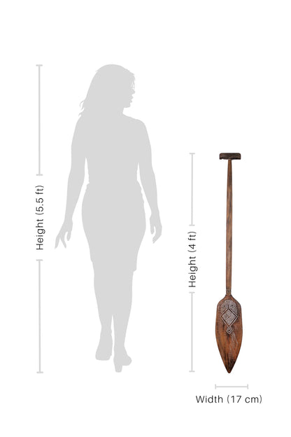Timor Tribal Handcarved Wooden Oar - Style 6