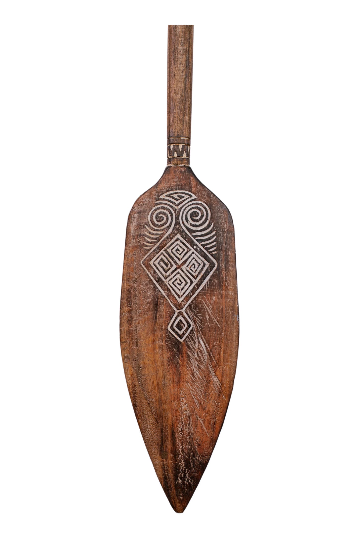 Timor Tribal Handcarved Wooden Oar - Style 6