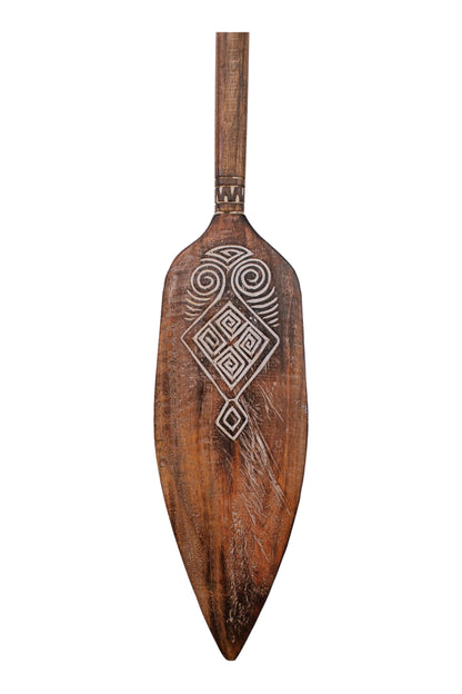 Timor Tribal Handcarved Wooden Oar - Style 6