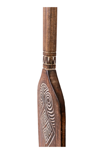 Timor Tribal Handcarved Wooden Oar - Style 6