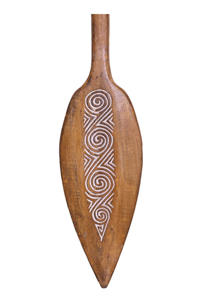 Timor Tribal Handcarved Wooden Oar - Style 7