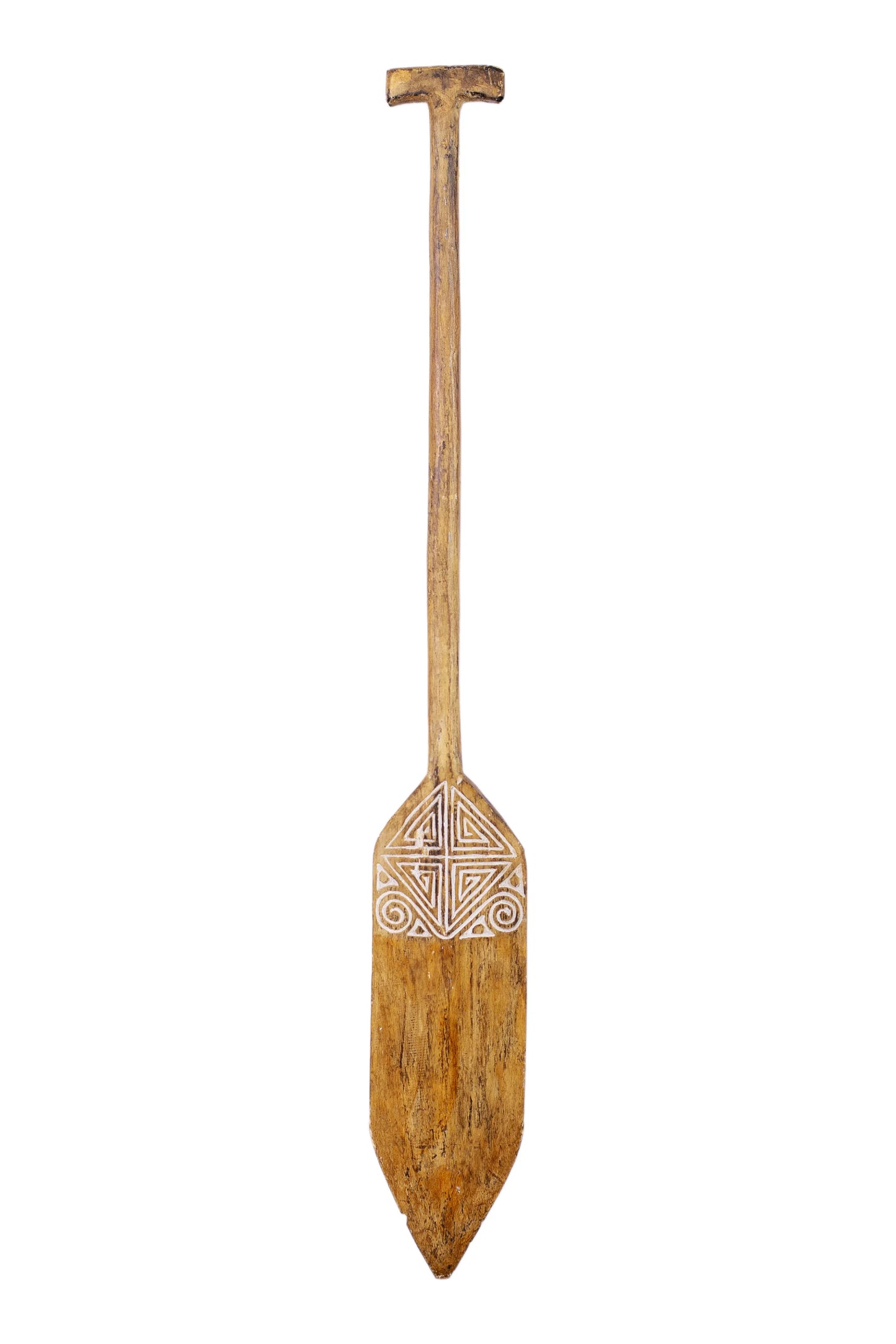 Timor Tribal Handcarved Wooden Oar - Style 8