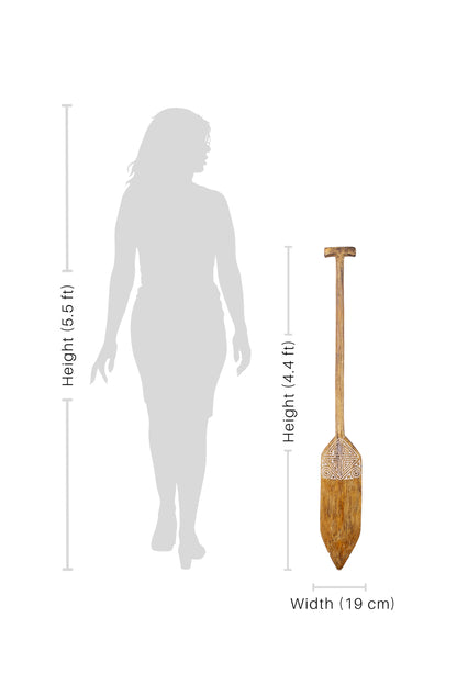 Timor Tribal Handcarved Wooden Oar - Style 8