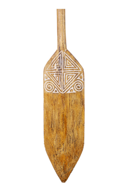 Timor Tribal Handcarved Wooden Oar - Style 8