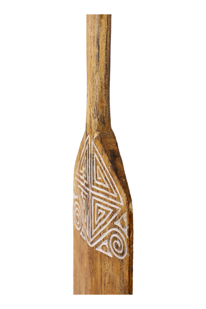 Timor Tribal Handcarved Wooden Oar - Style 8
