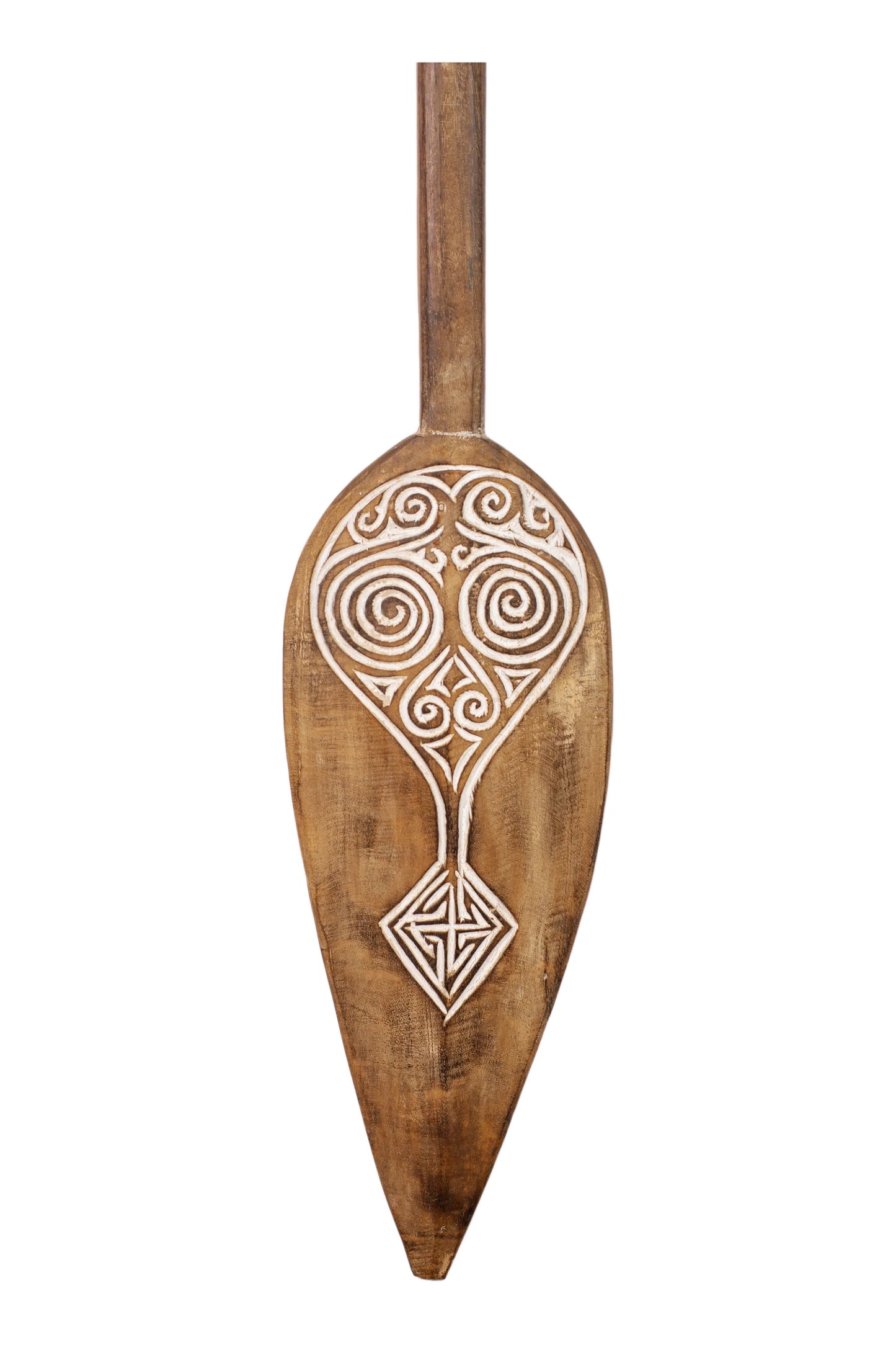 Timor Tribal Handcarved Wooden Oar - Style 9