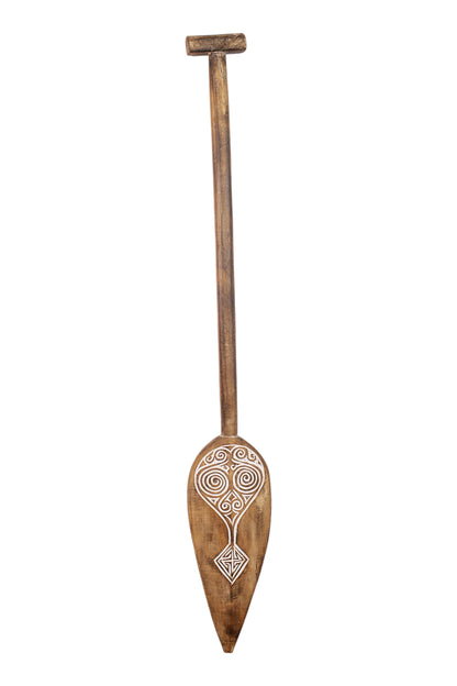 Timor Tribal Handcarved Wooden Oar - Style 9