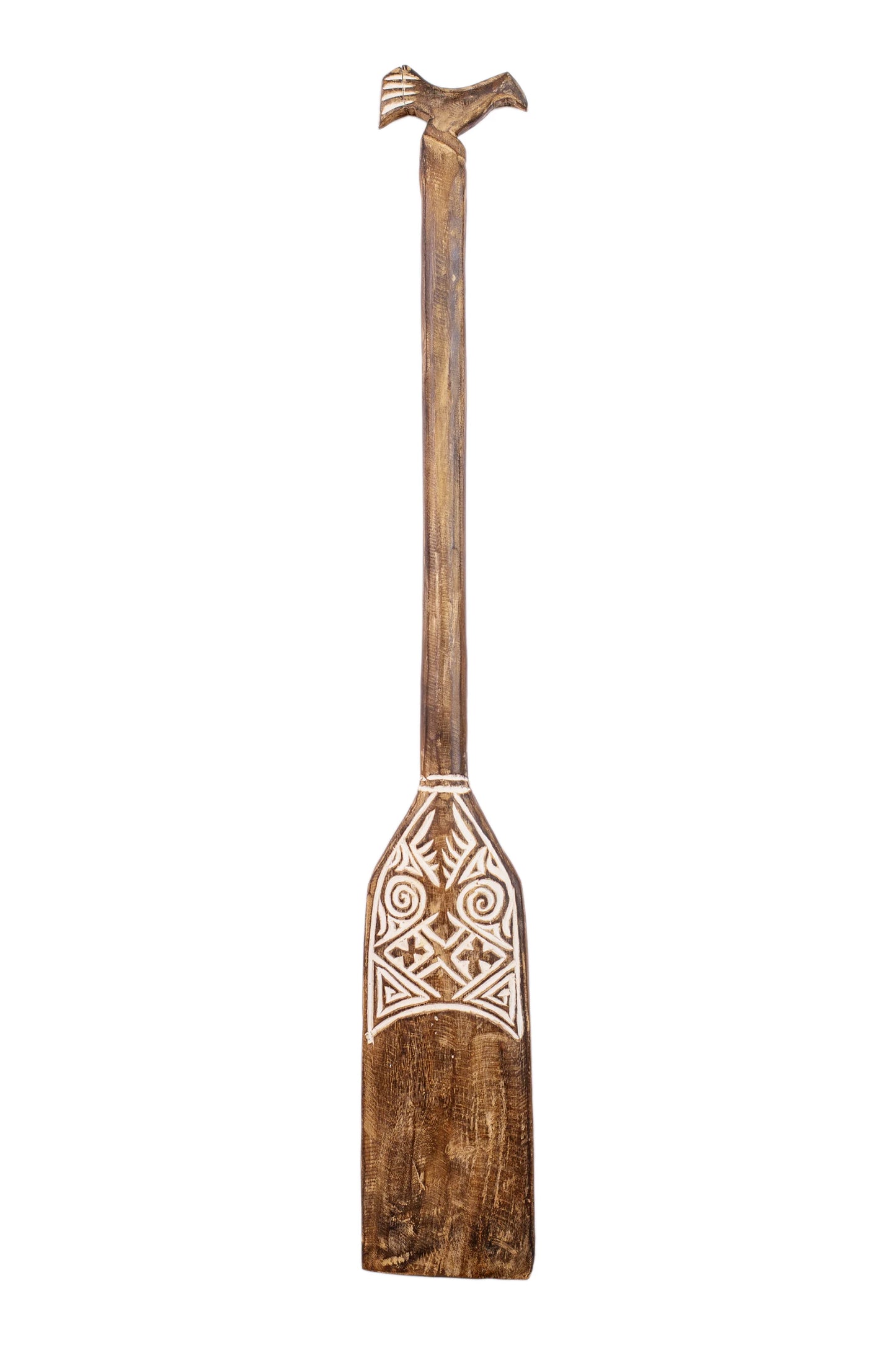 Timor Tribal Handcarved Wooden Oar - Style 13