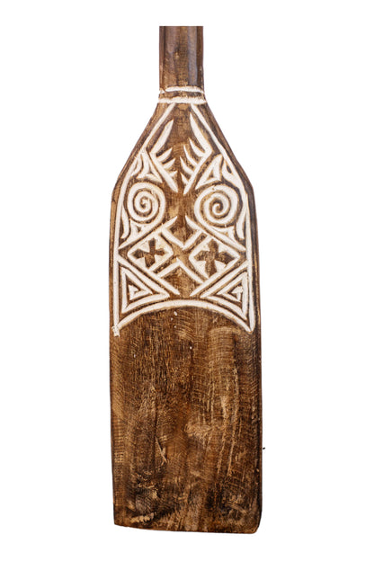 Timor Tribal Handcarved Wooden Oar - Style 13
