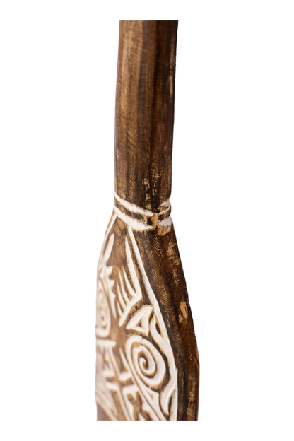 Timor Tribal Handcarved Wooden Oar - Style 13