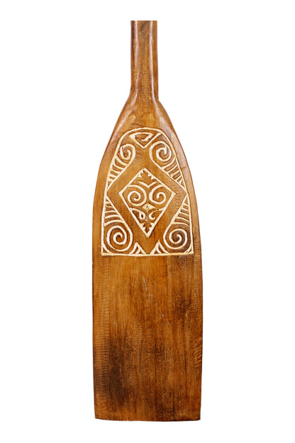 Timor Tribal Handcarved Wooden Oar - Style 14