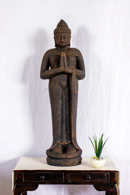 Standing Buddha - Antique Bronze