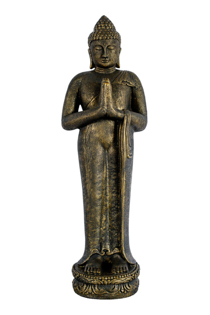 Standing Buddha - Antique Gold