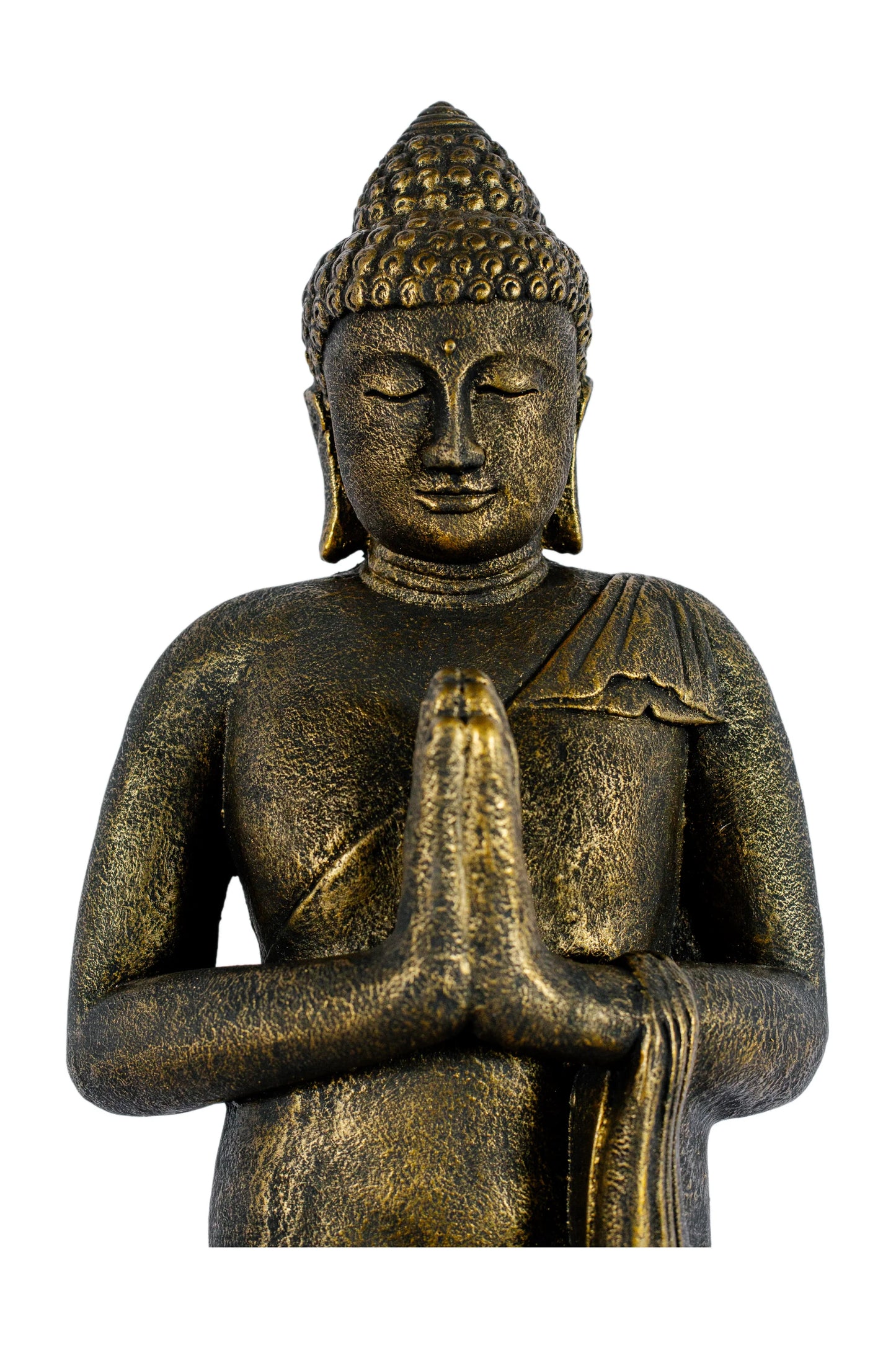Standing Buddha - Antique Gold