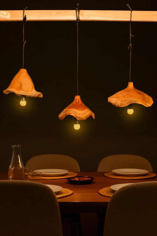 Natural Teak Root Wooden Lampshade