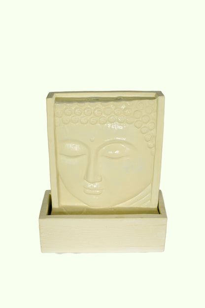 Cascading Waterfall with Buddha Face – Medium