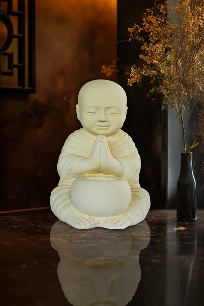 Praying Young Monk with Bowl