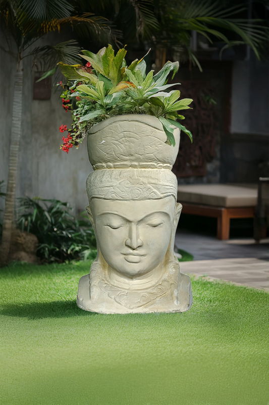 Balinese Lady with Offering Pot on Head