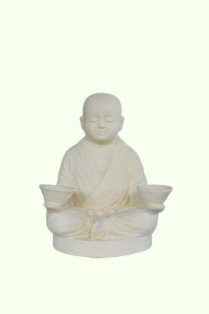 Monk Double Candle Bowl