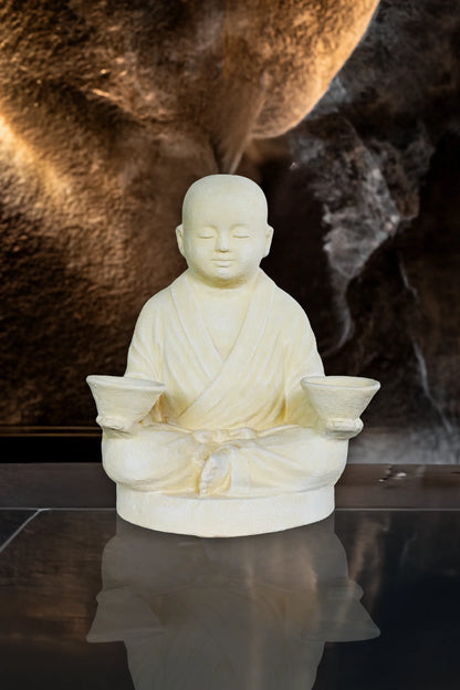 Monk Double Candle Bowl