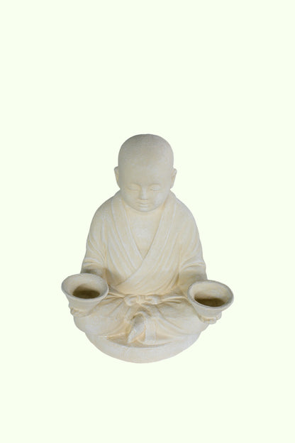 Monk Double Candle Bowl