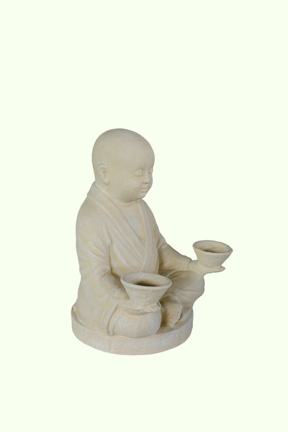 Monk Double Candle Bowl