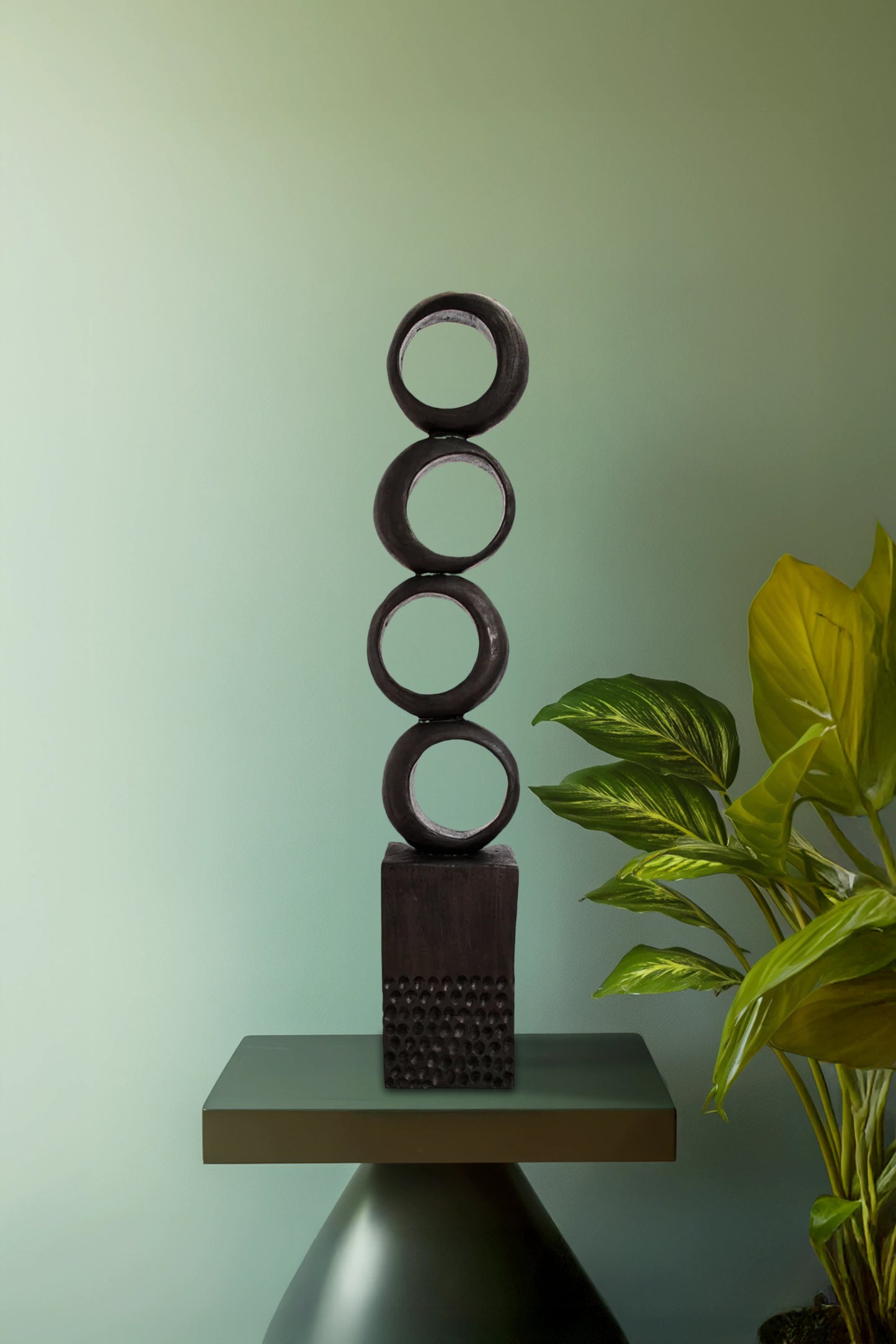 Rings of Positivity Timor Traditional Art Totem - Medium